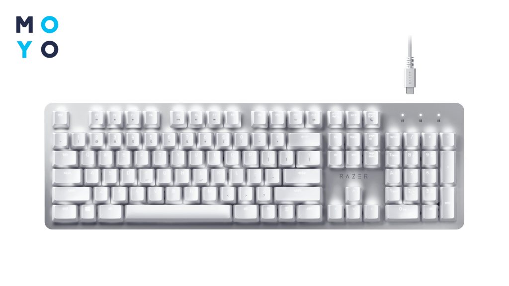 белая клавиатура Razer
