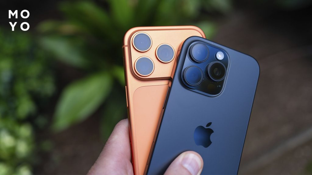 синий и оранжевый iPhone 17 pro max