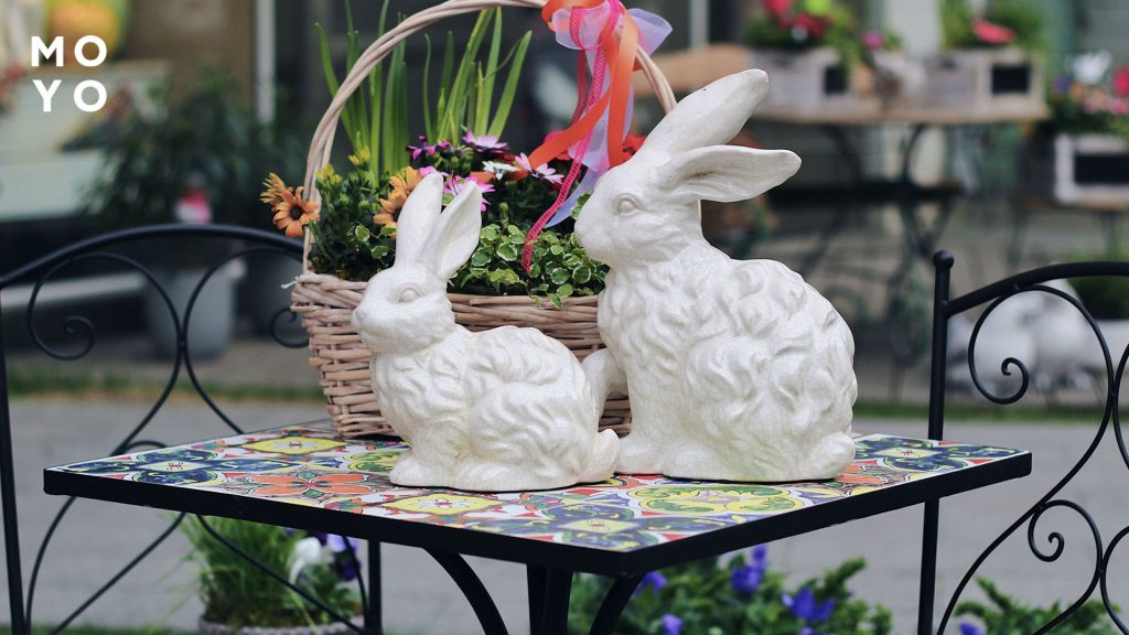 пасхальные украшения для дома в саду