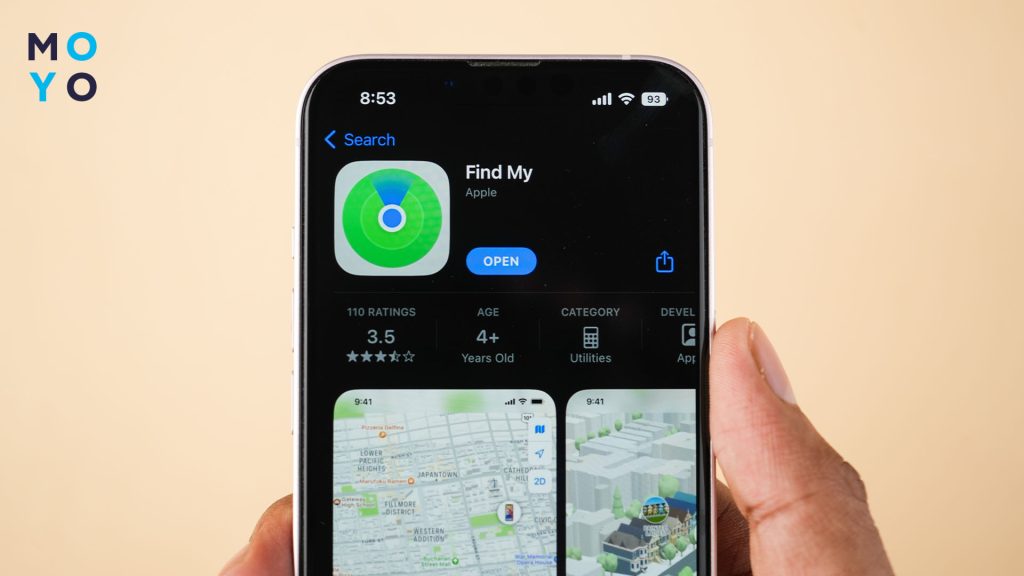 приложение Find My на айфоне