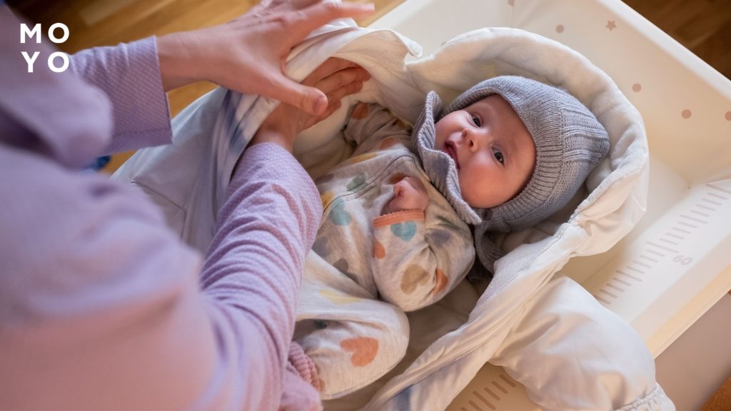 вариант одежды для новорожденного зимой