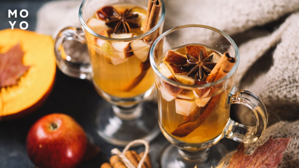 яблочный напиток с корицей